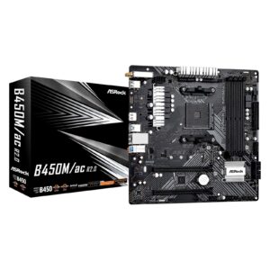 ASRock B450M/ac R2.0 Super Alloy AM4 Socket Motherboard