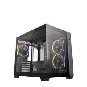 DeepCool CG330 3F ARGB Dual-Chamber Micro-ATX Tower Case