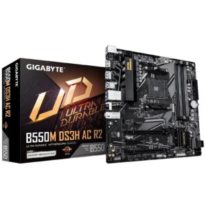 Gigabyte B550M DS3H AC R2 Ultra Durable AMD AM4 Socket Motherboard