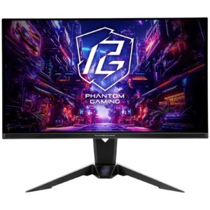 ASRock Phantom Gaming PGO27QFV 27 Inch QHD (2560 x 1440) Flat QD-OLED Gaming Monitor